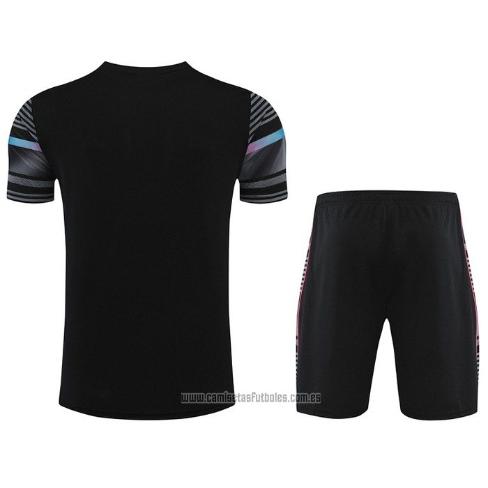 Chandal del Manchester City Manga Corta 2022-2023 Negro - Pantalon Corto